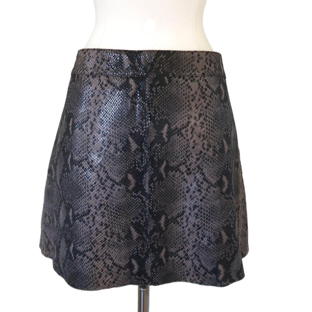 ALL SAINTS Lena Oba snake print leather skirt US 8 UK 12 EU 40 - Picture 7 of 7